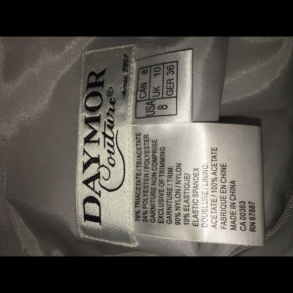 Formal dress gown (silver, grey) - Picture 4 of 8